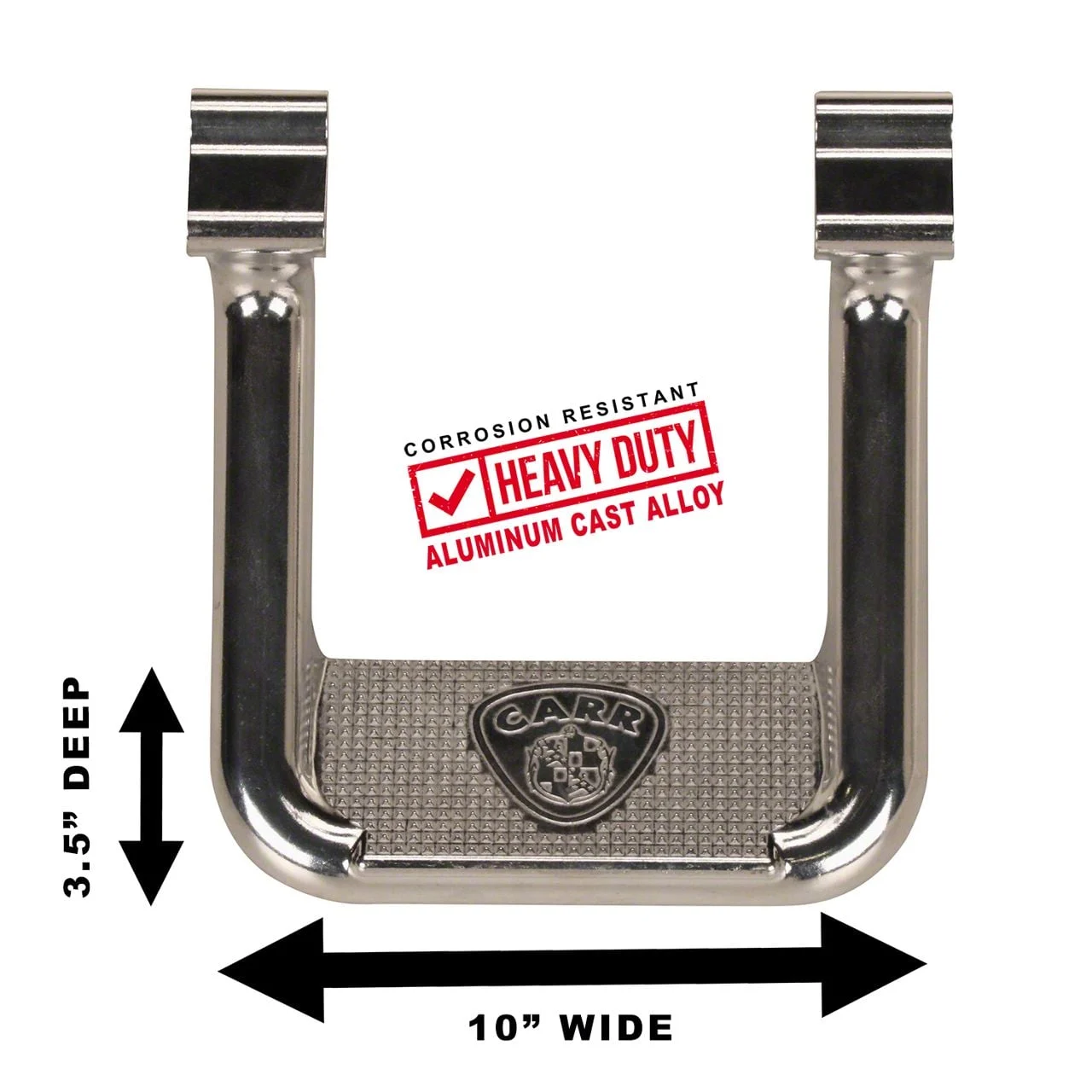Hoop II Side Steps; Polished; Pair (17-26 F-350 Super Duty SuperCab & SuperCrew)