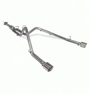 Carven Exhaust Competitor Series Dual Exhaust System with Polished Tips; Rear Exit (19-24 5.7L RAM 1500 w/ Factory Dual Exhaust)