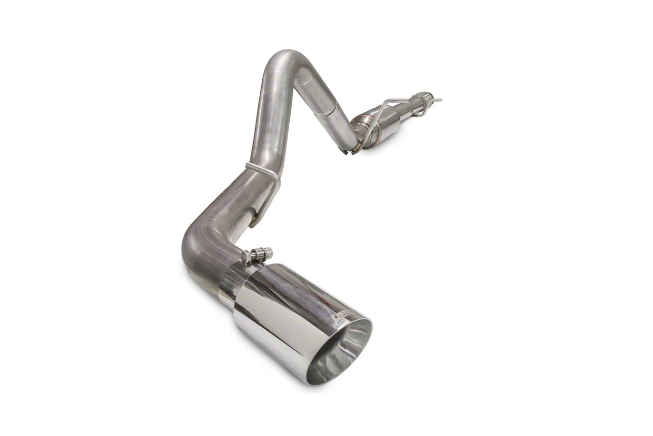 Carven Exhaust Competitor Series Single Exhaust System with Polished Tip; Side Exit (19-24 5.3L Silverado 1500 w/o Factory Dual Exhaust)