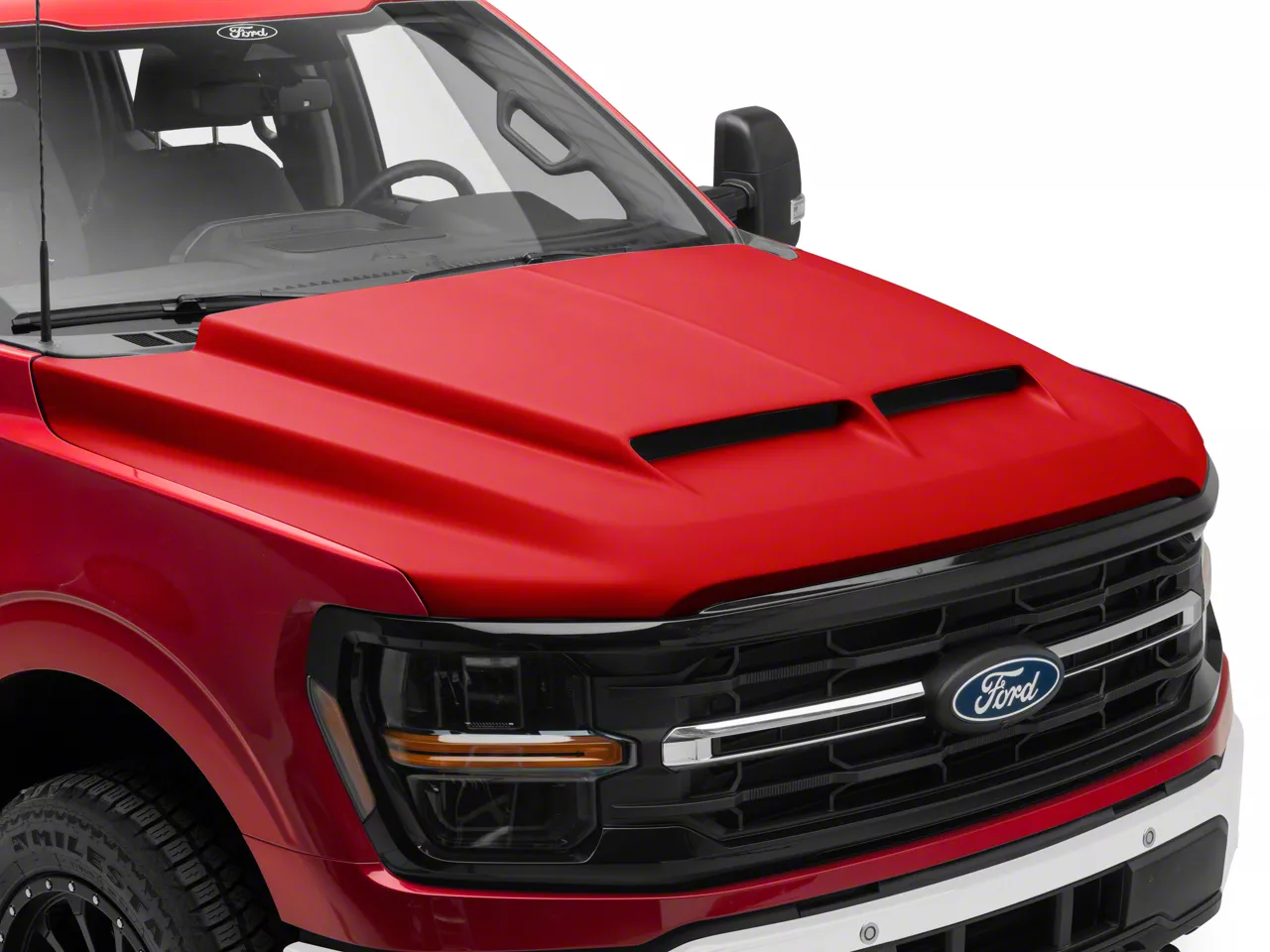 Cervini's Ram Air Hood; Unpainted (21-23 F-150, Excluding Raptor & Tremor; 24-26 F-150 Lariat, STX, XL, XLT)