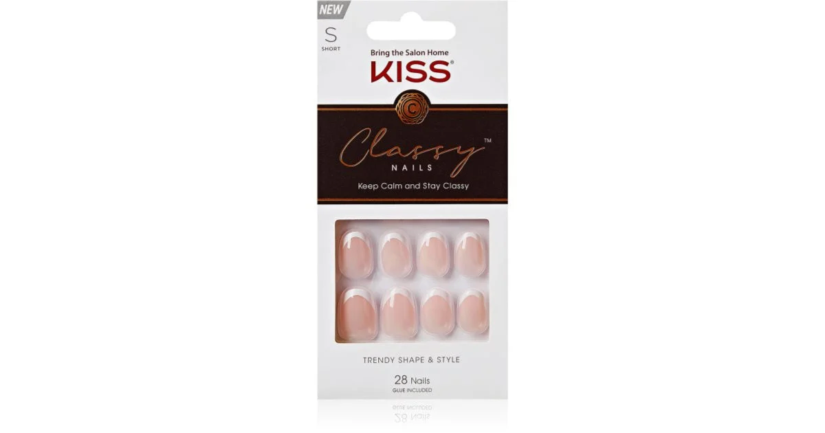 KISS Classy Nails Keep Calm and Stay Classy Unghie finte 28 pezzi