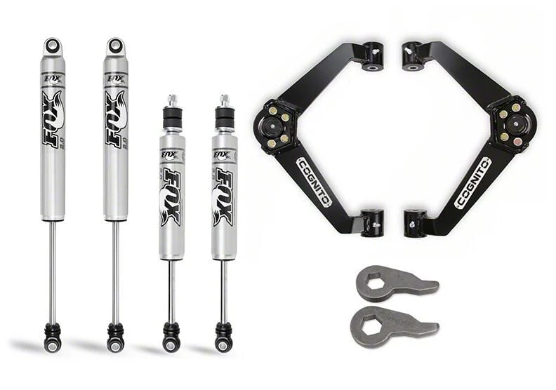 Cognito Motorsports 3-Inch Performance Leveling Kit with FOX PS IFP Shocks (07-10 Silverado 2500 HD)