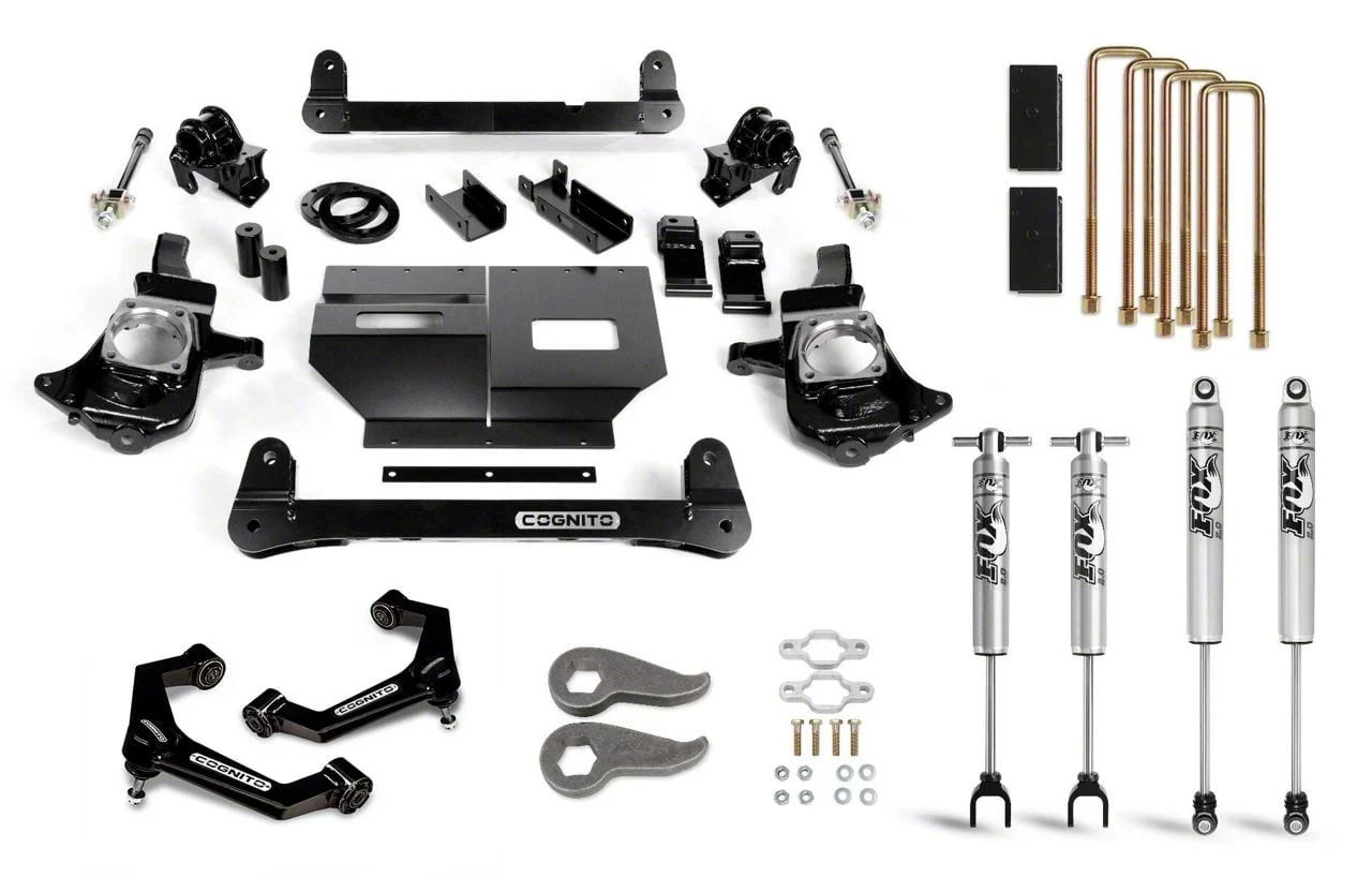 Cognito Motorsports 6-Inch Standard Suspension Lift Kit with FOX PS IFP Shocks (11-19 Silverado 2500 HD)