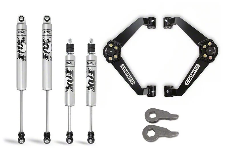 Cognito Motorsports 3-Inch Performance Leveling Kit with FOX PS IFP Shocks (07-10 Silverado 3500 HD)