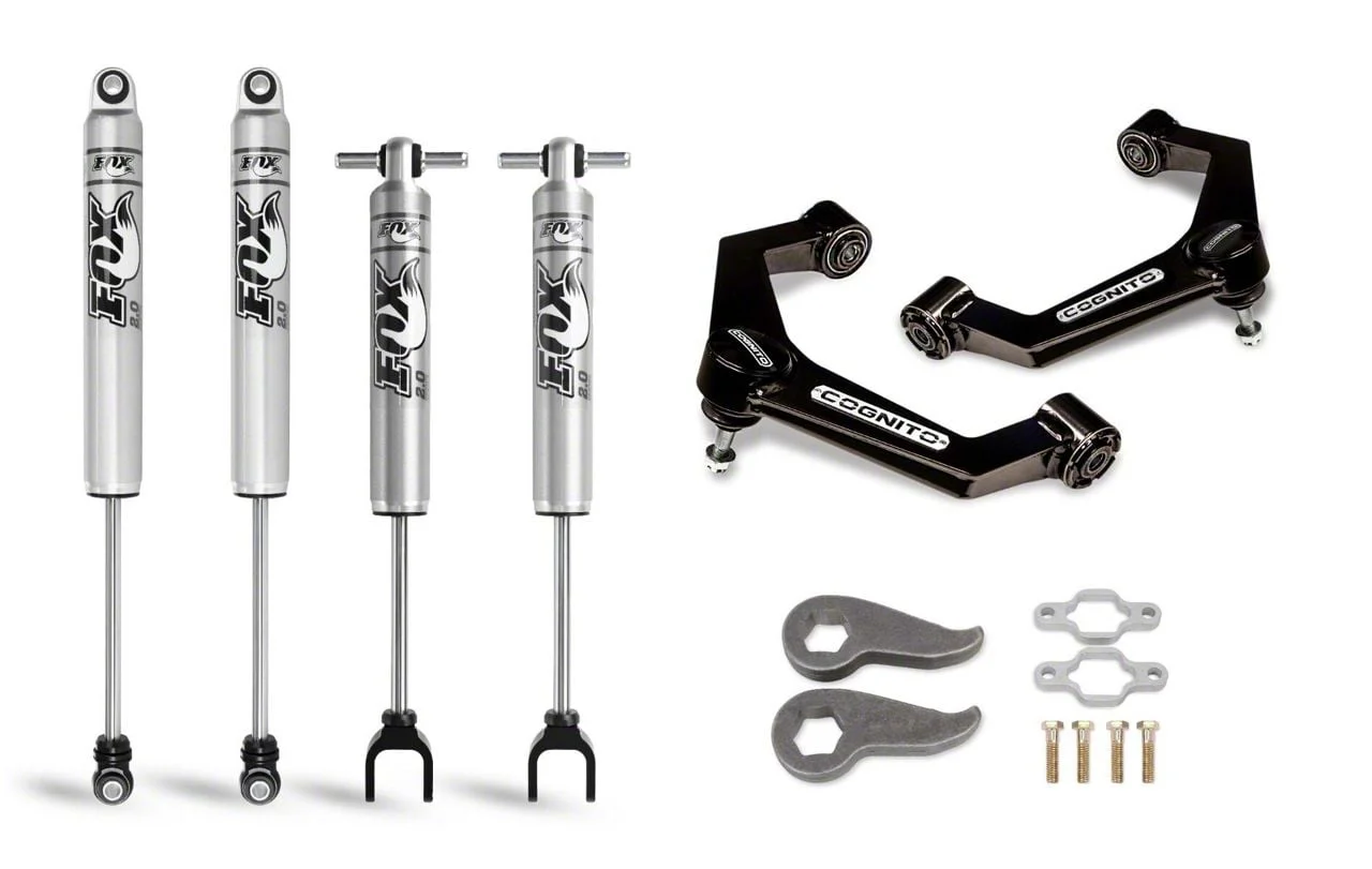 Cognito Motorsports 3-Inch Performance Leveling Kit with FOX PS IFP Shocks (11-19 Silverado 3500 HD)