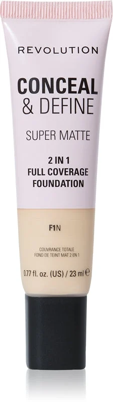 Makeup Revolution Conceal & Define fondotinta opacizzante colore F1N 23 ml