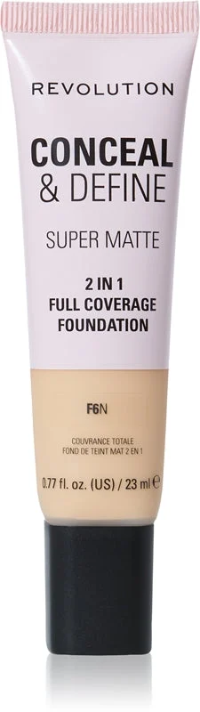 Makeup Revolution Conceal & Define fondotinta opacizzante colore F6N 23 ml