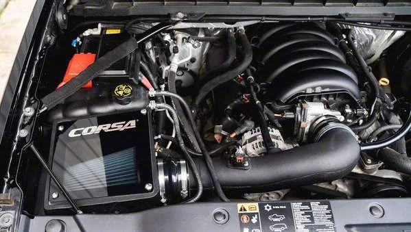 Corsa Performance Closed Box Cold Air Intake with MaxFlow 5 Oiled Filter (14-18 6.2L Sierra 1500)