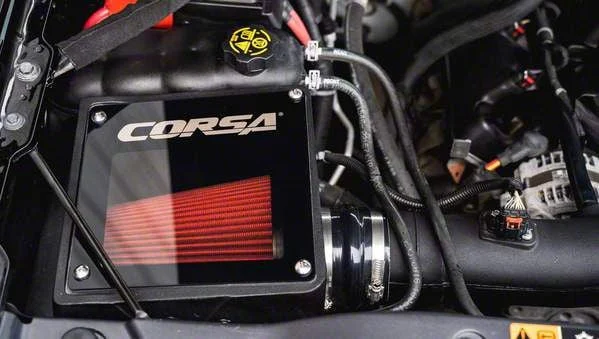 Corsa Performance Closed Box Cold Air Intake with DryTech 3D Dry Filter (14-18 5.3L Silverado 1500)