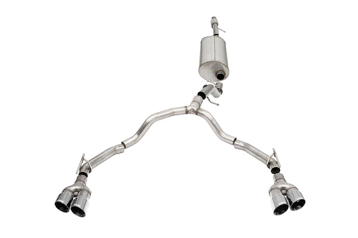 Corsa Performance Sport Dual Exhaust System with Polished Tips; Rear Exit (21-26 5.3L Tahoe)