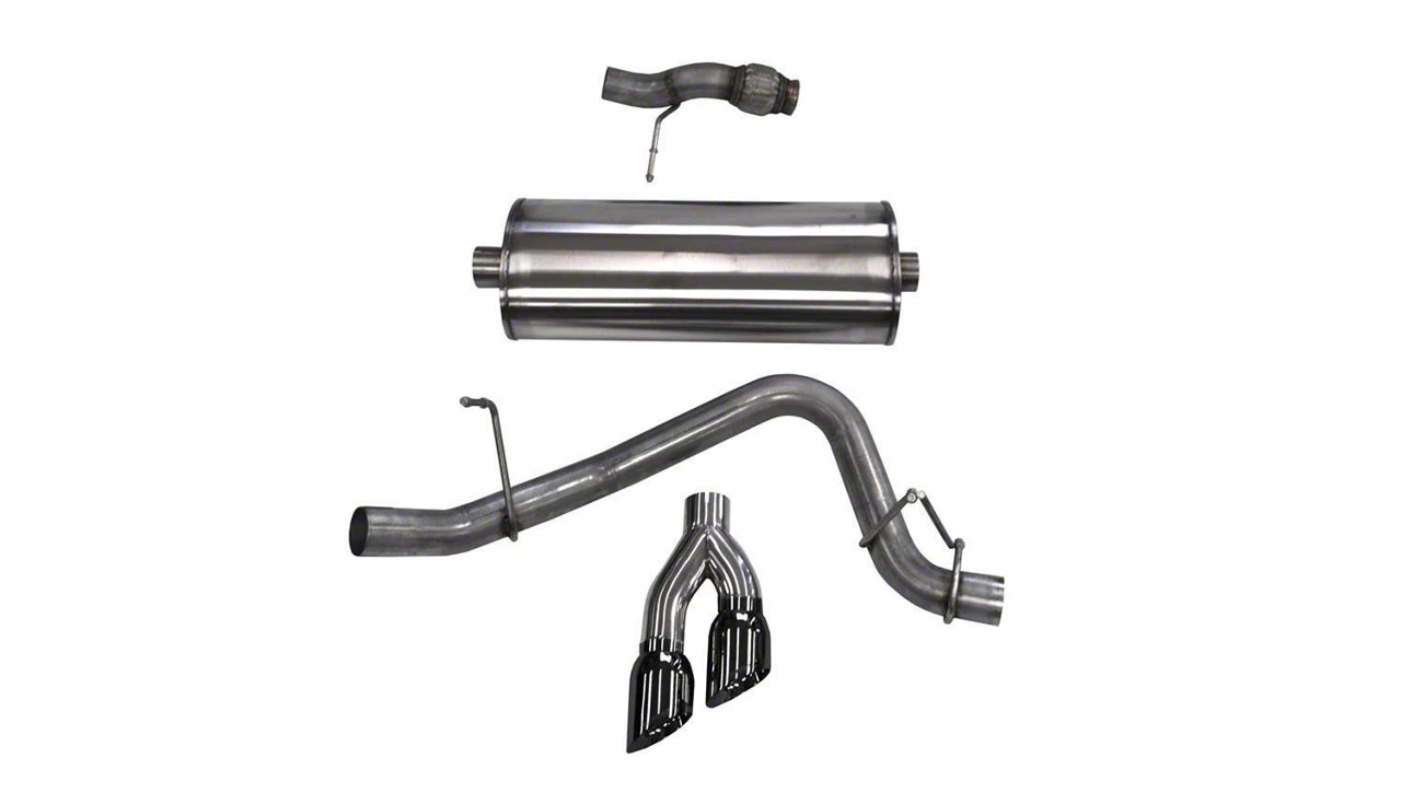 Corsa Performance Sport Single Exhaust System with Black Tips; Side Exit (15-20 5.3L Tahoe)
