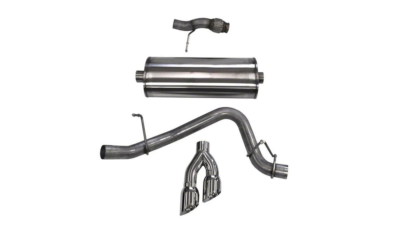 Corsa Performance Sport Single Exhaust System with Polished Tips; Side Exit (15-20 5.3L Tahoe)