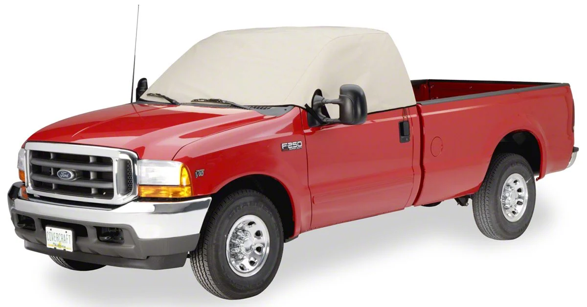 Covercraft Polycotton Custom Cab Cooler Cover; Gray (11-16 F-250 Super Duty SuperCrew)