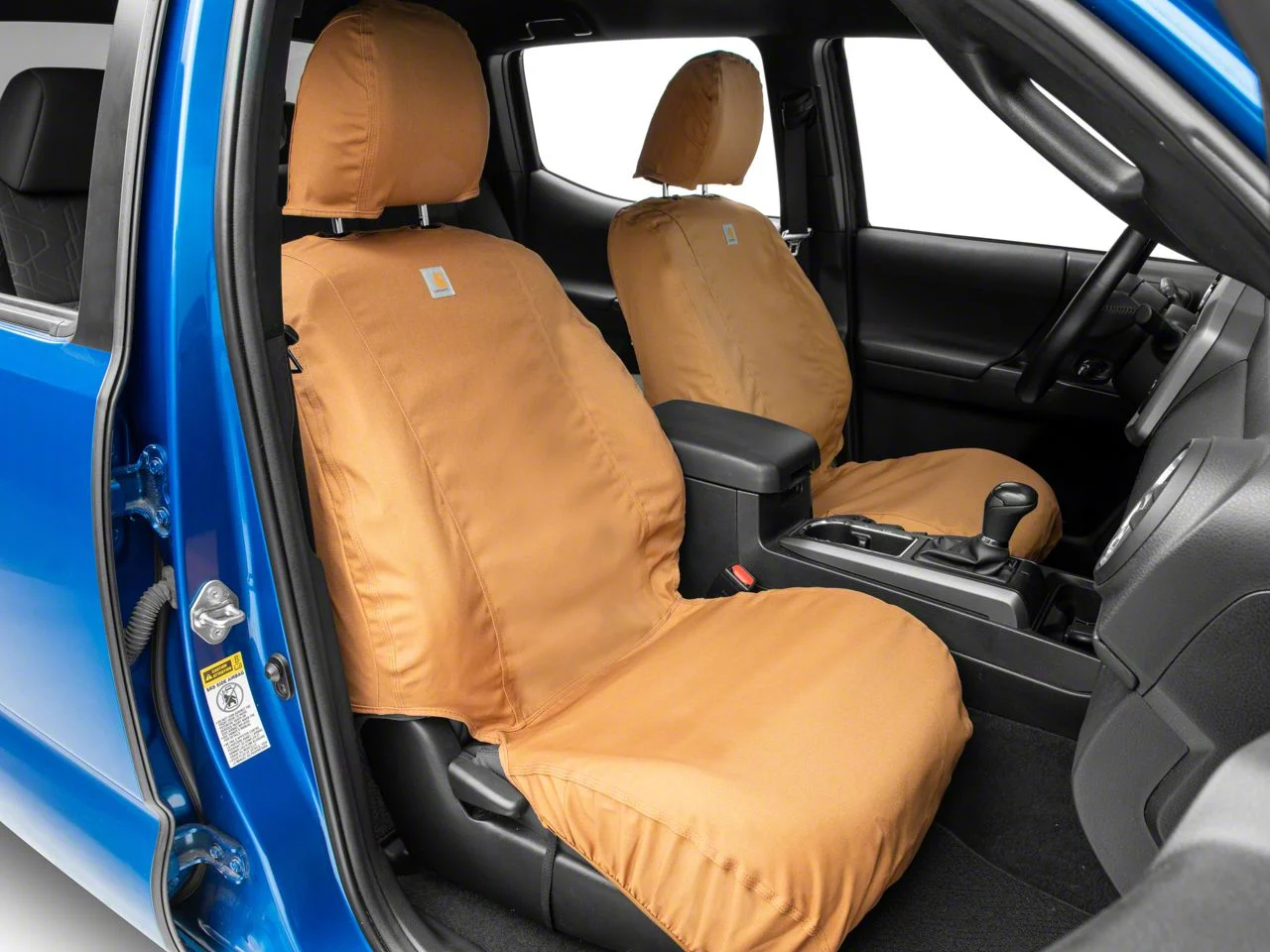 Covercraft SeatSaver Custom Front Seat Covers; Carhartt Brown (19-26 RAM 1500 w/ Bucket Seats)
