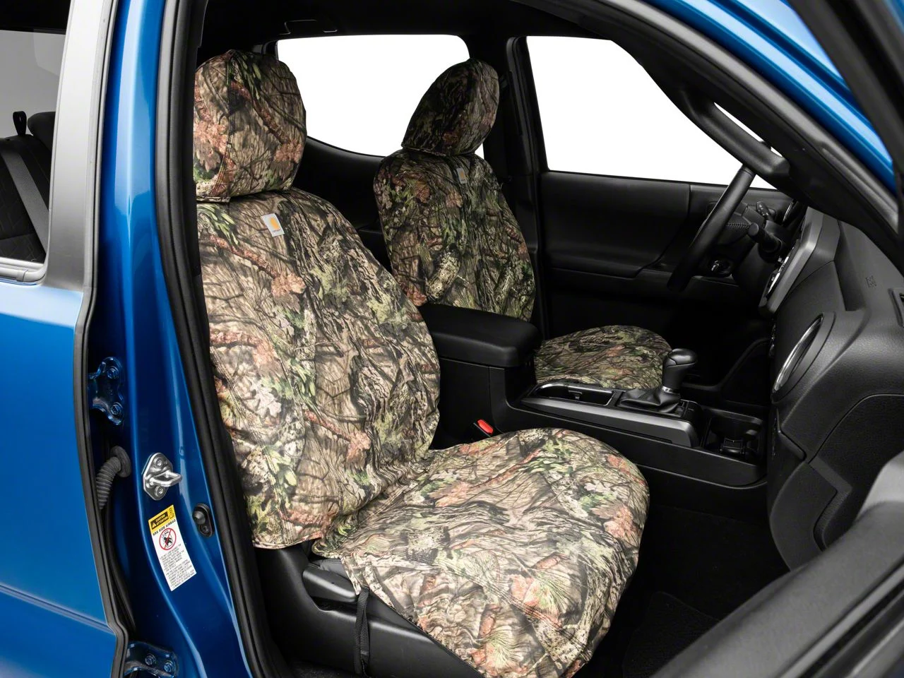 Covercraft SeatSaver Custom Front Seat Covers; Carhartt Mossy Oak Break-Up Country (19-26 RAM 1500 w/ Bucket Seats)