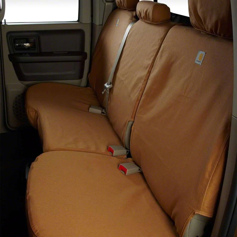 Covercraft SeatSaver Second Row Seat Cover; Carhartt Brown (09-18 RAM 1500 Quad Cab, Crew Cab)