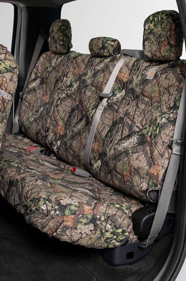 Covercraft SeatSaver Second Row Seat Cover; Carhartt Mossy Oak Break-Up Country (09-18 RAM 1500 Quad Cab, Crew Cab)
