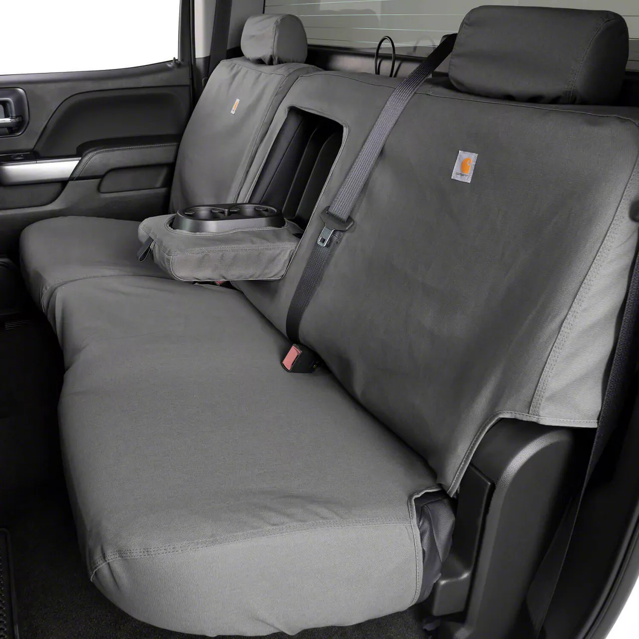 Covercraft SeatSaver Second Row Seat Cover; Carhartt Gravel (17-18 F-250 Super Duty SuperCrew)