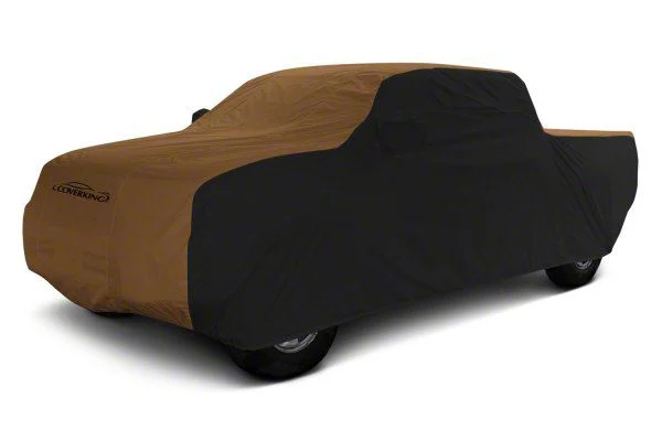 Coverking Stormproof Car Cover; Black/Tan (07-14 Silverado 2500 HD Crew Cab)