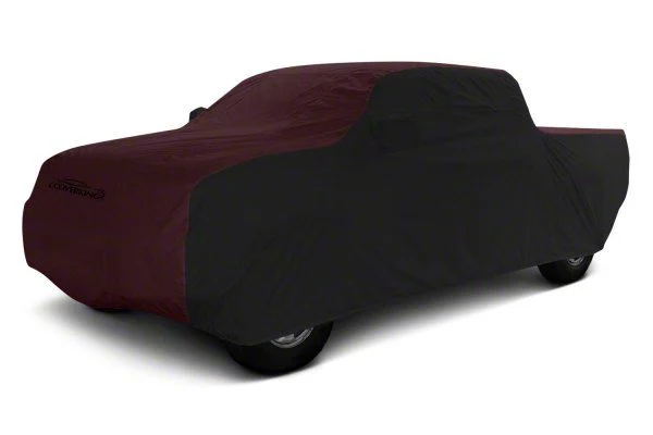 Coverking Stormproof Car Cover; Black/Wine (15-19 Silverado 2500 HD Crew Cab)