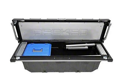 DECKED Truck Bed Rail-To-Rail Tool Box with Ladder (07-26 Silverado 2500 HD)