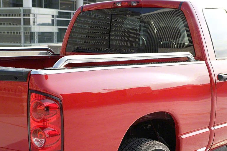 Side Bed Rails; Stainless Steel (04-26 F-150 Styleside w/ 6-1/2-Foot Bed)