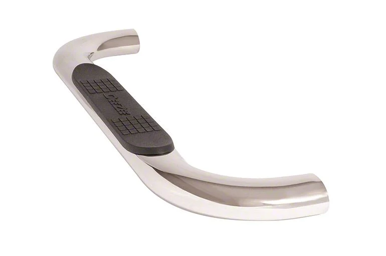 4-Inch Oval Stainless Steel Nerf Side Step Bars (07-19 Sierra 2500 HD Regular Cab)