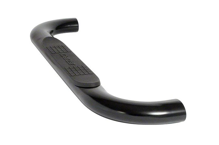 4-Inch Oval UltraBlack Nerf Side Step Bars (07-19 Sierra 2500 HD Regular Cab)