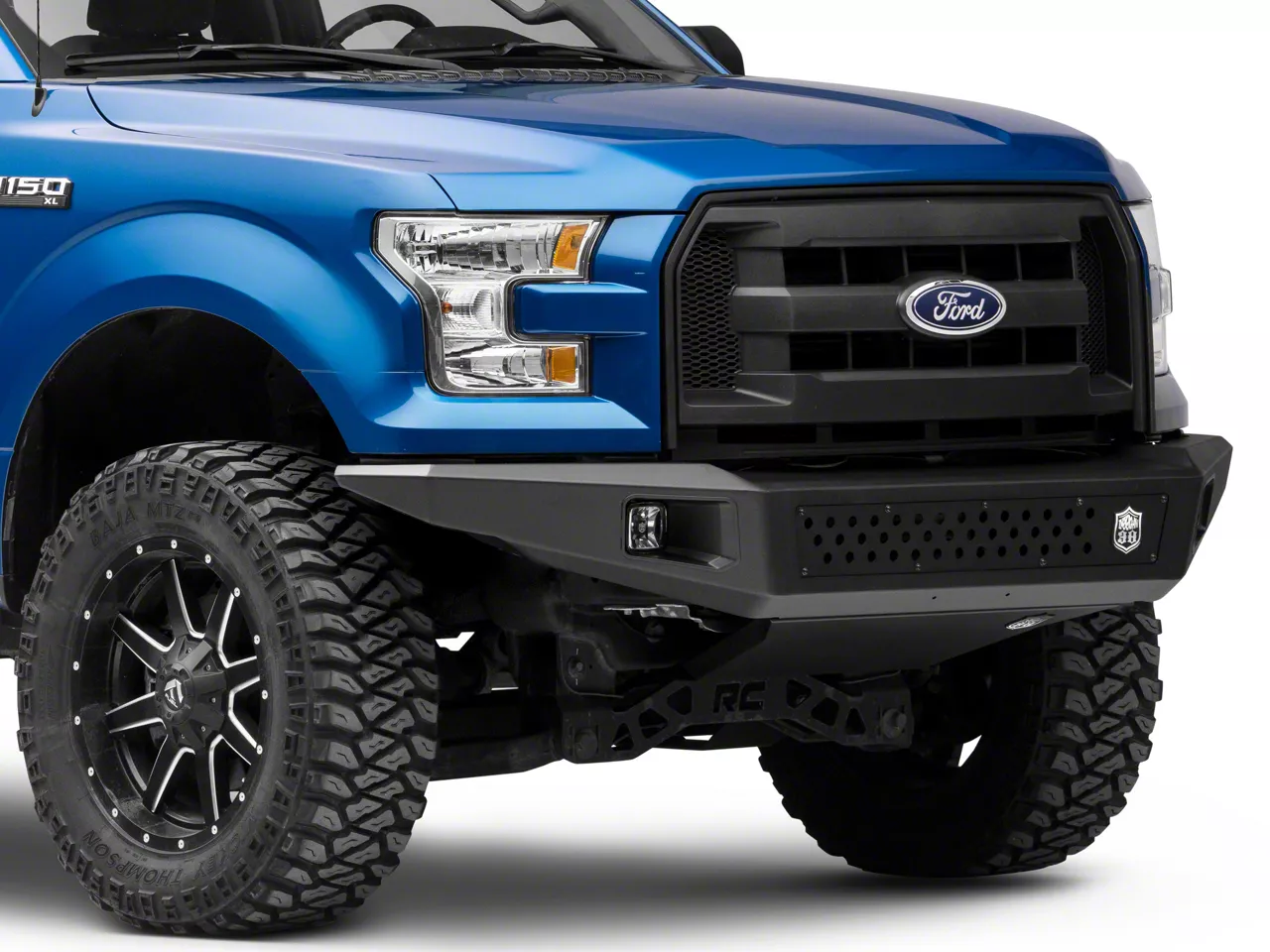 Deegan 38 by Mammoth Front Bumper with KC HiLiTES LED Fog Lights and Skid Plate (15-17 F-150, Excluding Raptor)