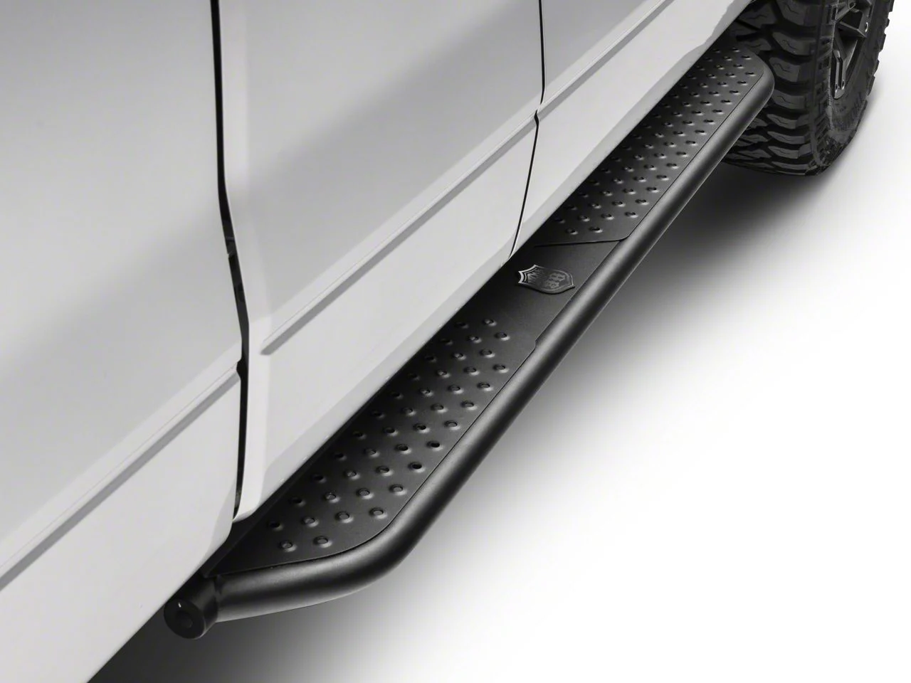 Deegan 38 by Mammoth Tubular Side Step Bars; Black (09-14 F-150 SuperCab)
