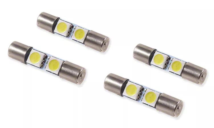 Diode Dynamics Cool White LED Vanity Light Bulbs; 28mm SMF2 (19-26 RAM 1500)