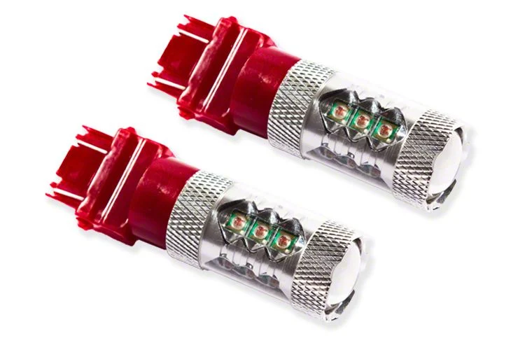 Diode Dynamics Red LED Tail Light Bulbs; 3157 XP80 (03-18 RAM 1500 w/ Factory Halogen Tail Lights)