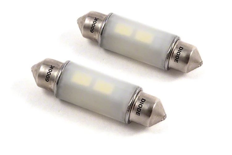 Diode Dynamics Cool White LED Map Light Bulbs; 39mm HP6 (07-13 Silverado 1500)