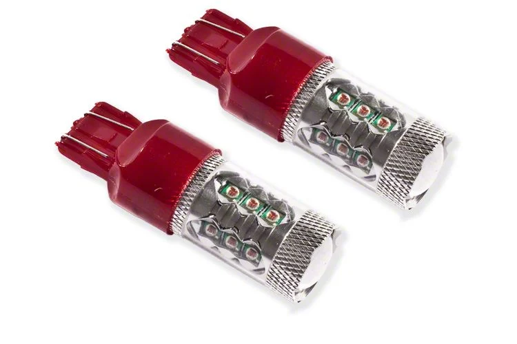Diode Dynamics Red LED Tail Light Bulbs; 7443 XP80 (14-18 Silverado 1500 w/ Factory Halogen Tail Lights)