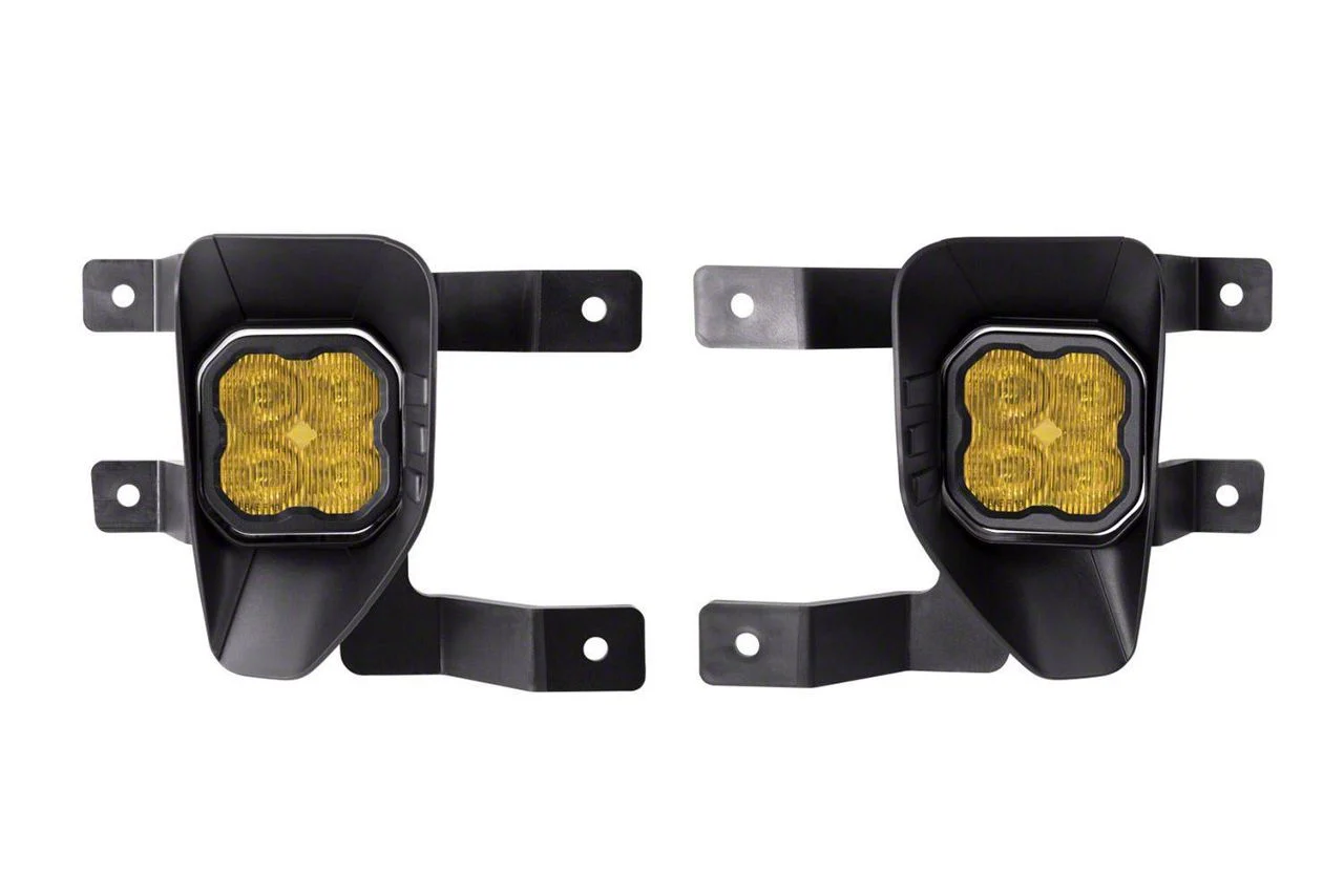 Diode Dynamics SS3 Max Type SV1 LED Fog Light Kit; Yellow SAE Fog (16-18 Silverado 1500)
