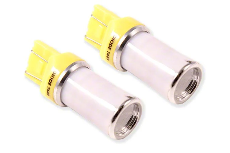 Diode Dynamics Amber Front Turn Signal LED Light Bulbs; 7443 HP48 (17-22 F-250 Super Duty)