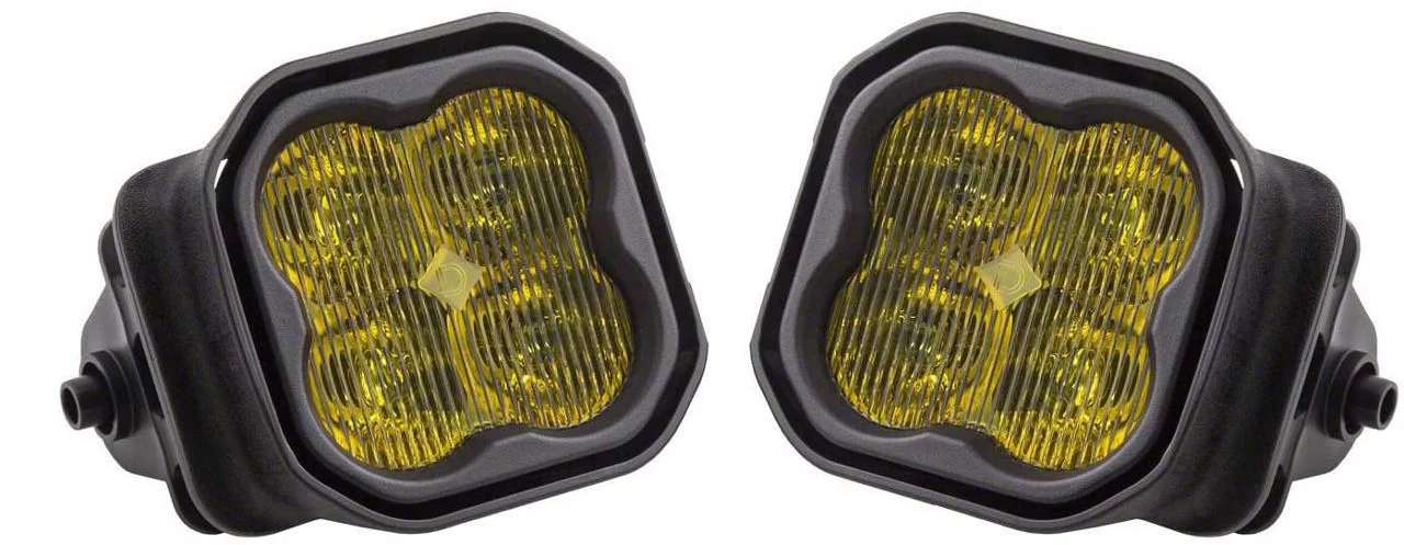 Diode Dynamics SS3 Pro Type F2 LED Fog Light Kit; Yellow SAE Fog (17-22 F-250 Super Duty)