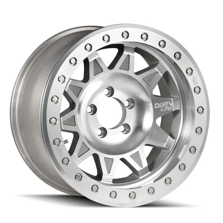Dirty Life Roadkill Race Machined Beadlock 6-Lug Wheel; 17x9; -14mm Offset (07-13 Sierra 1500)