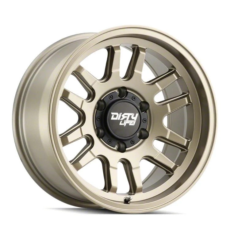 Dirty Life Canyon Satin Gold 6-Lug Wheel; 17x9; 0mm Offset (15-20 Yukon)