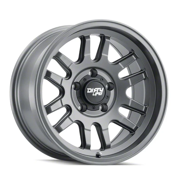 Dirty Life Canyon Satin Graphite 6-Lug Wheel; 17x9; 0mm Offset (15-20 Yukon)