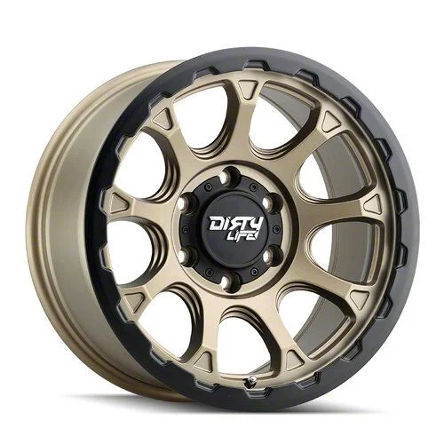 Dirty Life Drifter Matte Gold 6-Lug Wheel; 17x8.5; -6mm Offset (15-20 Yukon)