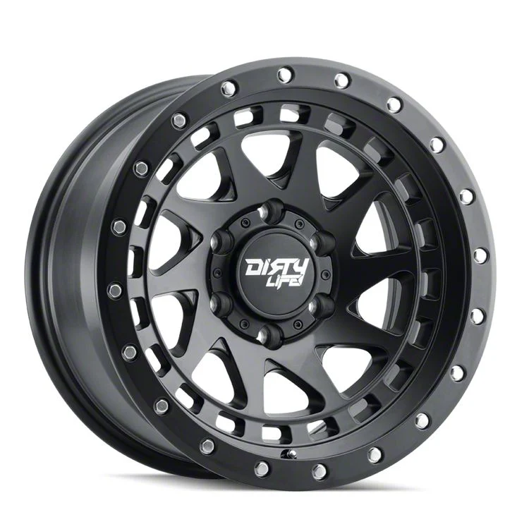 Dirty Life Enigma Pro Matte Black 6-Lug Wheel; 17x9; -38mm Offset (15-20 Yukon)