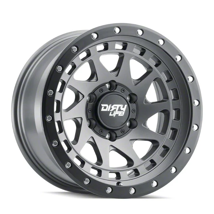 Dirty Life Enigma Pro Satin Graphite 6-Lug Wheel; 17x9; -38mm Offset (15-20 Yukon)