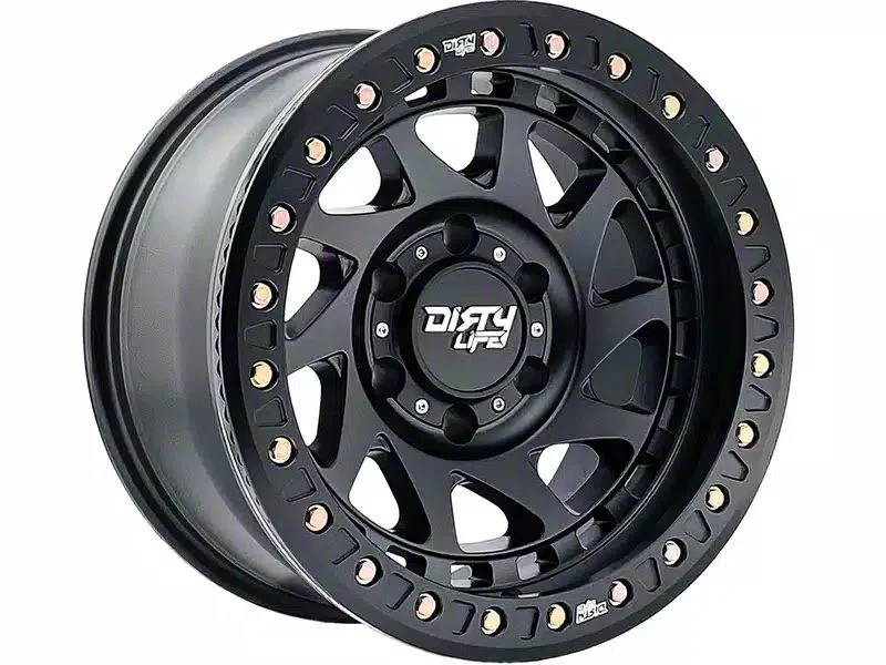 Dirty Life Enigma Race Matte Black 6-Lug Wheel; 17x9; -38mm Offset (15-20 Yukon)