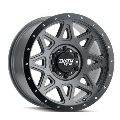Dirty Life Theory Matte Gunmetal 6-Lug Wheel; 20x9; 0mm Offset (21-26 Yukon)
