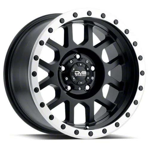 DV8 Offroad 883 Simulated Beadlock Matte Black 6-Lug Wheel; 17x9; 0mm Offset (07-13 Sierra 1500)