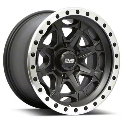 DV8 Offroad 886 Simulated Beadlock Matte Black 6-Lug Wheel; 17x9; -12mm Offset (07-13 Silverado 1500)