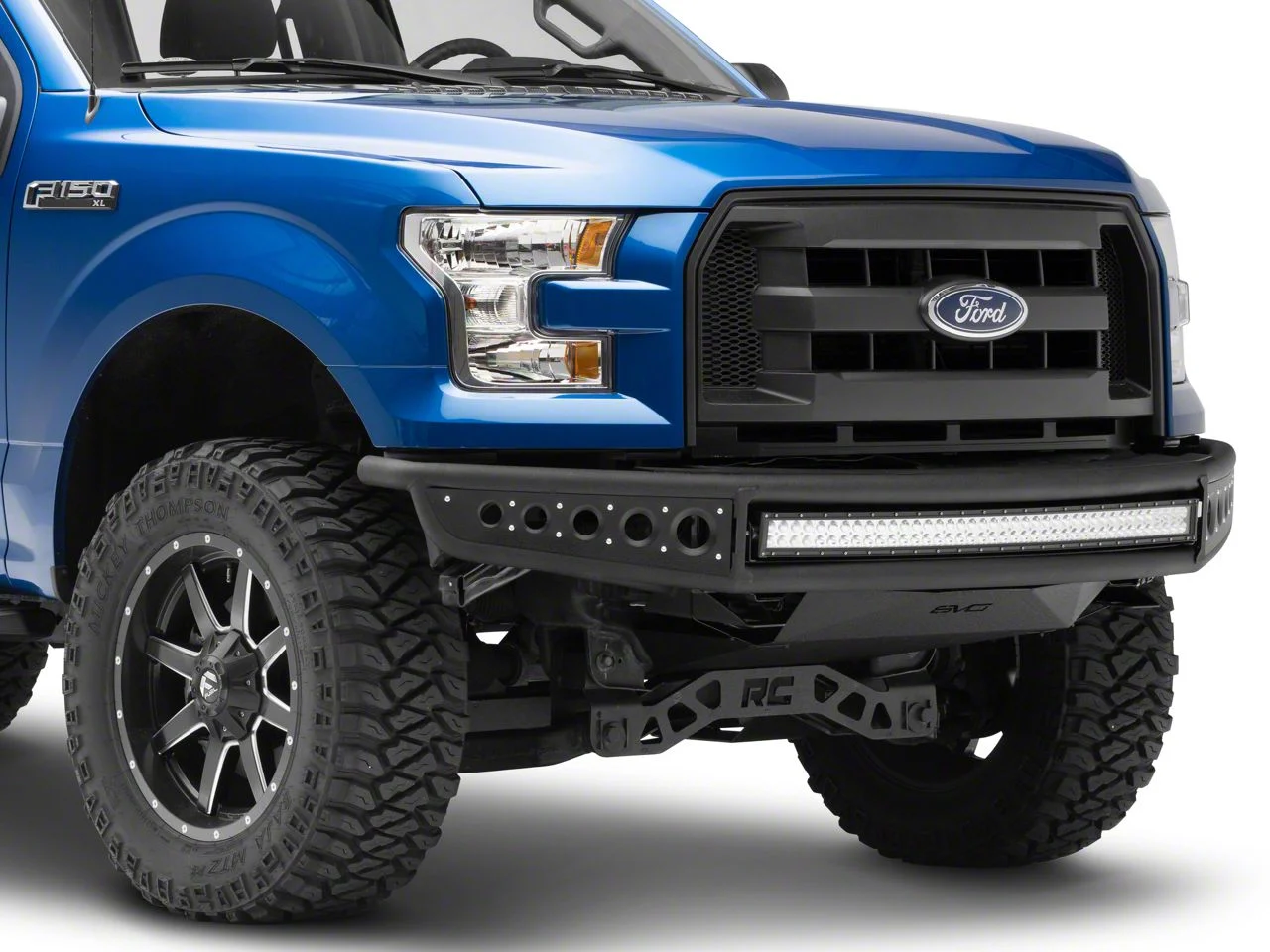 DV8 Offroad Baja Style Full Width Front Bumper (15-17 F-150, Excluding Raptor)