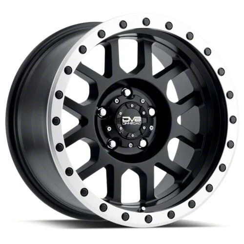 DV8 Offroad 883 Simulated Beadlock Matte Black 6-Lug Wheel; 17x9; 0mm Offset (14-18 Sierra 1500)
