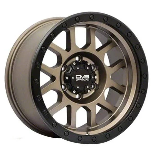 DV8 Offroad 883 Simulated Beadlock Matte Bronze 6-Lug Wheel; 17x9; 0mm Offset (14-18 Sierra 1500)